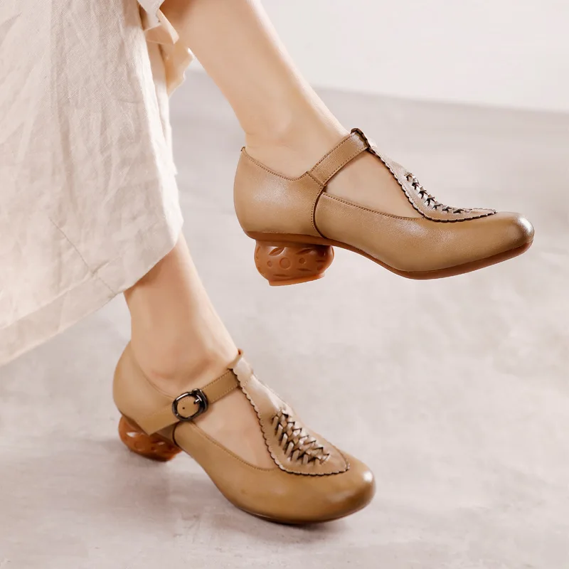 Mary Jane Leather Shoes Women T Strap Girls Low Heels Genuine Leather Pumps Women Handmade Retro Brand Shoe For Women Brand
Mary Jane Leather Shoes Women T Strap Girls Low Heels Genuine Leather Pumps Women Handmade Retro Brand Shoe For Women Brand