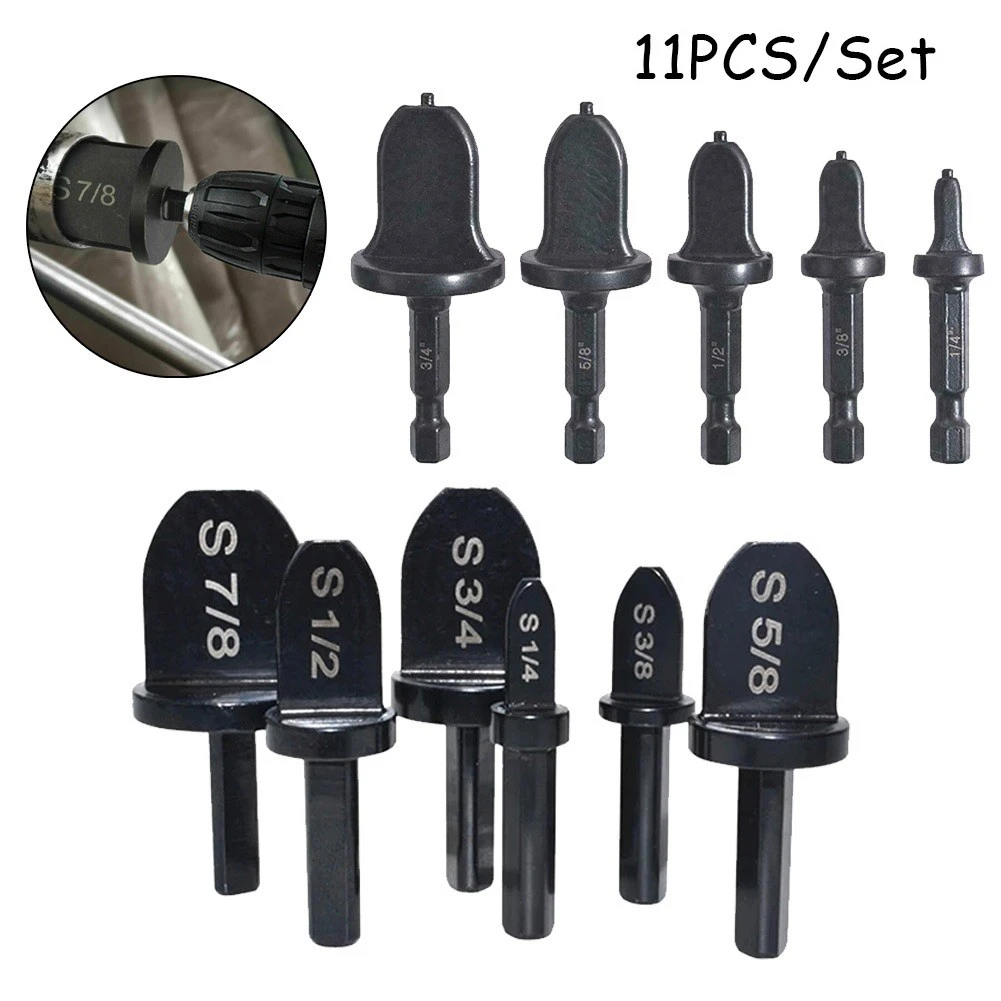 11pc Tube Expander Tools Triangular Shank Hexagon Shank Air Conditioner Copper Tube Expander Swaging Tool Drill Bit Flaring Tool
11pc Tube Expander Tools Triangular Shank Hexagon Shank Air Conditioner Copper Tube Expander Swaging Tool Drill Bit Flaring Tool