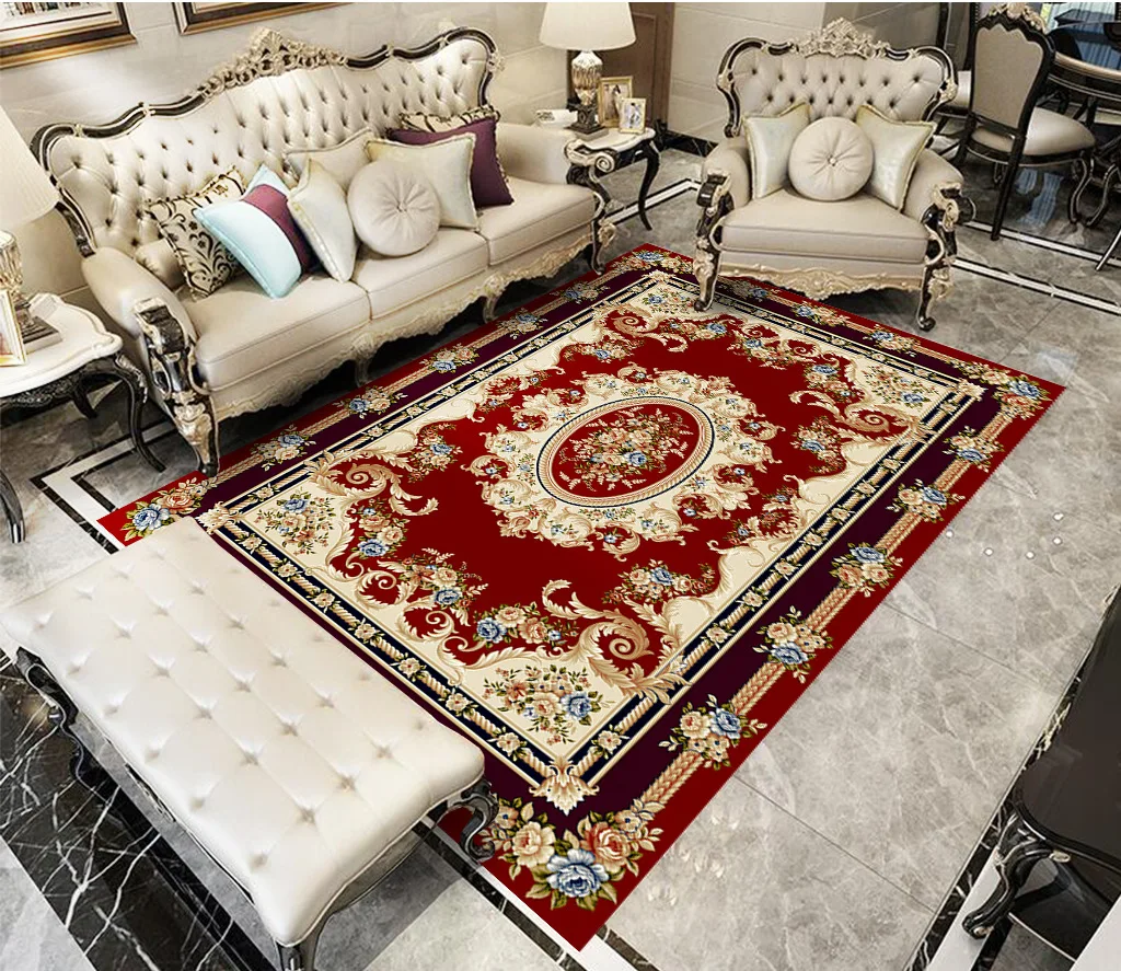 European Classical Living Room Carpet Home Luxury Bedroom Large Area Carpet Office Commercial Carpet Washable Porch Door Mat
European Classical Living Room Carpet Home Luxury Bedroom Large Area Carpet Office Commercial Carpet Washable Porch Door Mat