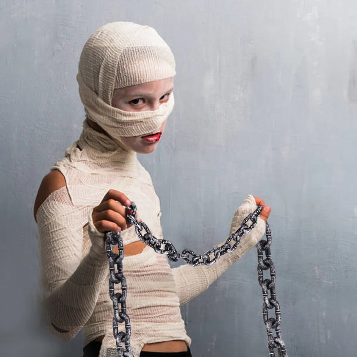 Chainplastic Chains Props Iron Simulation Costume Fake Links Holloween Assecories Party Prisoner Prop Fetters Decoration
Chainplastic Chains Props Iron Simulation Costume Fake Links Holloween Assecories Party Prisoner Prop Fetters Decoration