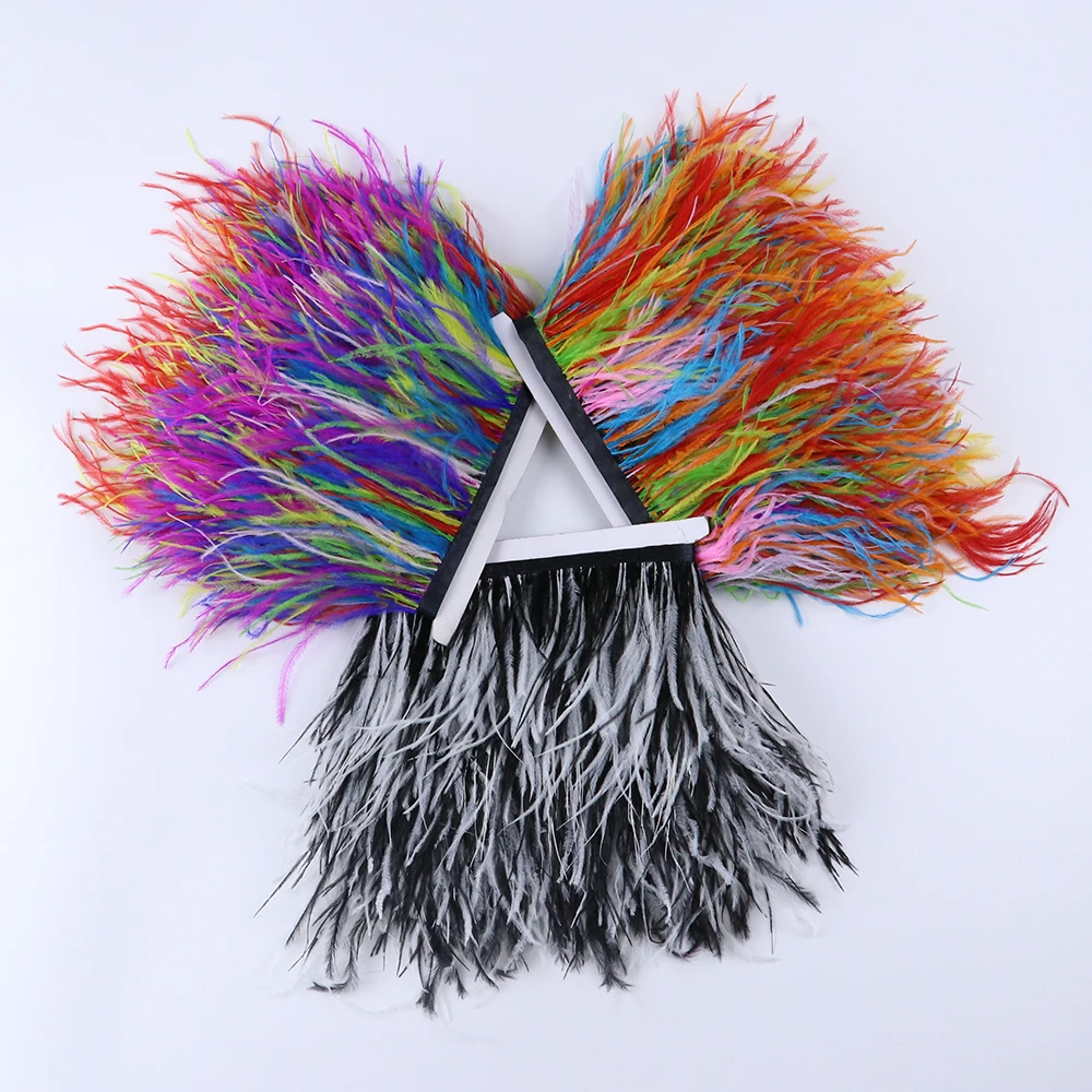 1M Rainbow Ostrich Feather Trim 10-15cm Black White Plume Fringe Ribbon for Wedding Dress Clothing Decoration Sewing DIY Crafts
1M Rainbow Ostrich Feather Trim 10-15cm Black White Plume Fringe Ribbon for Wedding Dress Clothing Decoration Sewing DIY Crafts