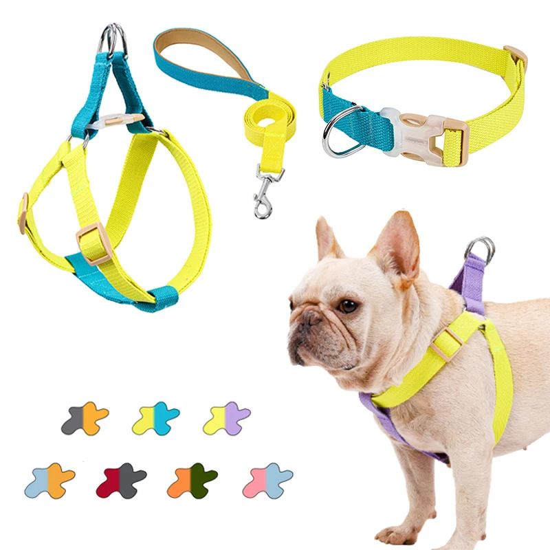 Nylon Dog Harness Vest Small Medium Lager Dogs Pet Harness Collar Perro Lead Leash Set For French Bulldog Summer Dog Accessories
Nylon Dog Harness Vest Small Medium Lager Dogs Pet Harness Collar Perro Lead Leash Set For French Bulldog Summer Dog Accessories