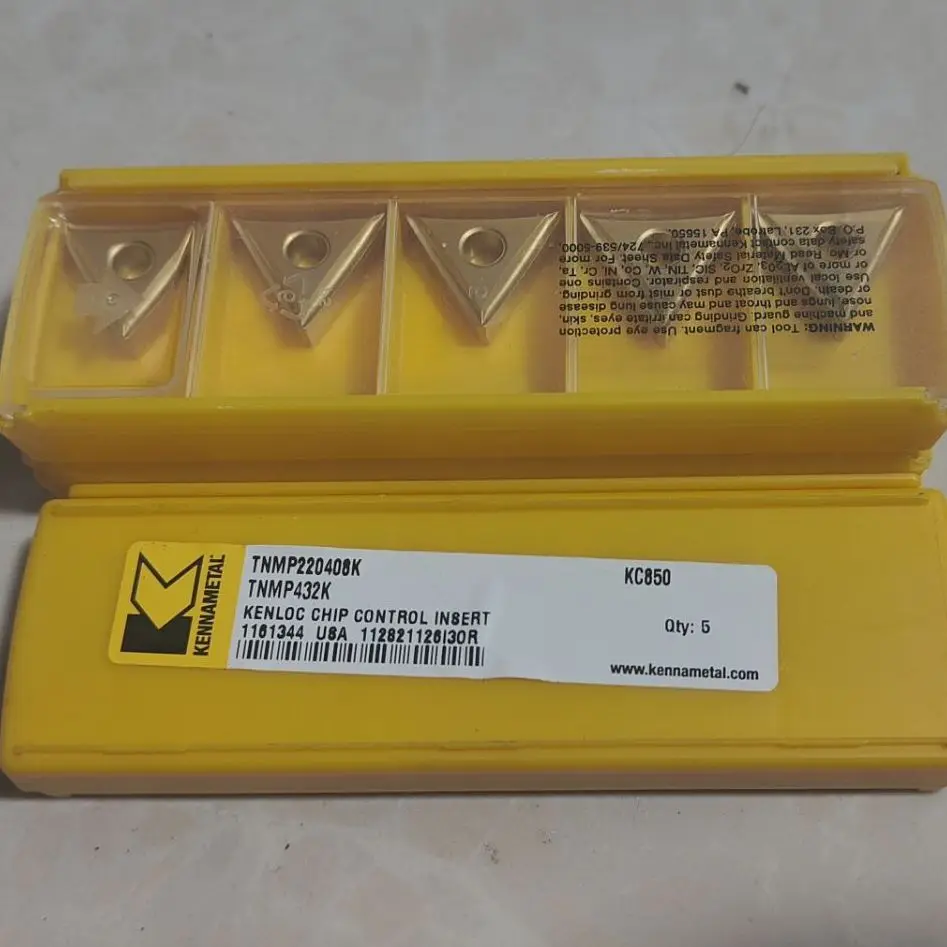 Карбидные вставки KENNAMETAL TNMP220408K KC850, 10 шт., внешний токарный инструмент
Карбидные вставки KENNAMETAL TNMP220408K KC850, 10 шт., внешний токарный инструмент