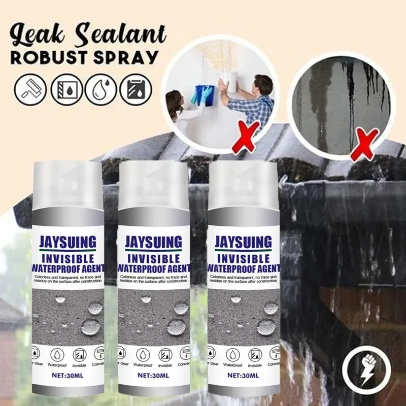 30/100ml Super Strong Spray Sealant Waterproof Instantly Seal Repair Cracked Broken Surface for External Wall Roofing Glue Spray
30/100ml Super Strong Spray Sealant Waterproof Instantly Seal Repair Cracked Broken Surface for External Wall Roofing Glue Spray