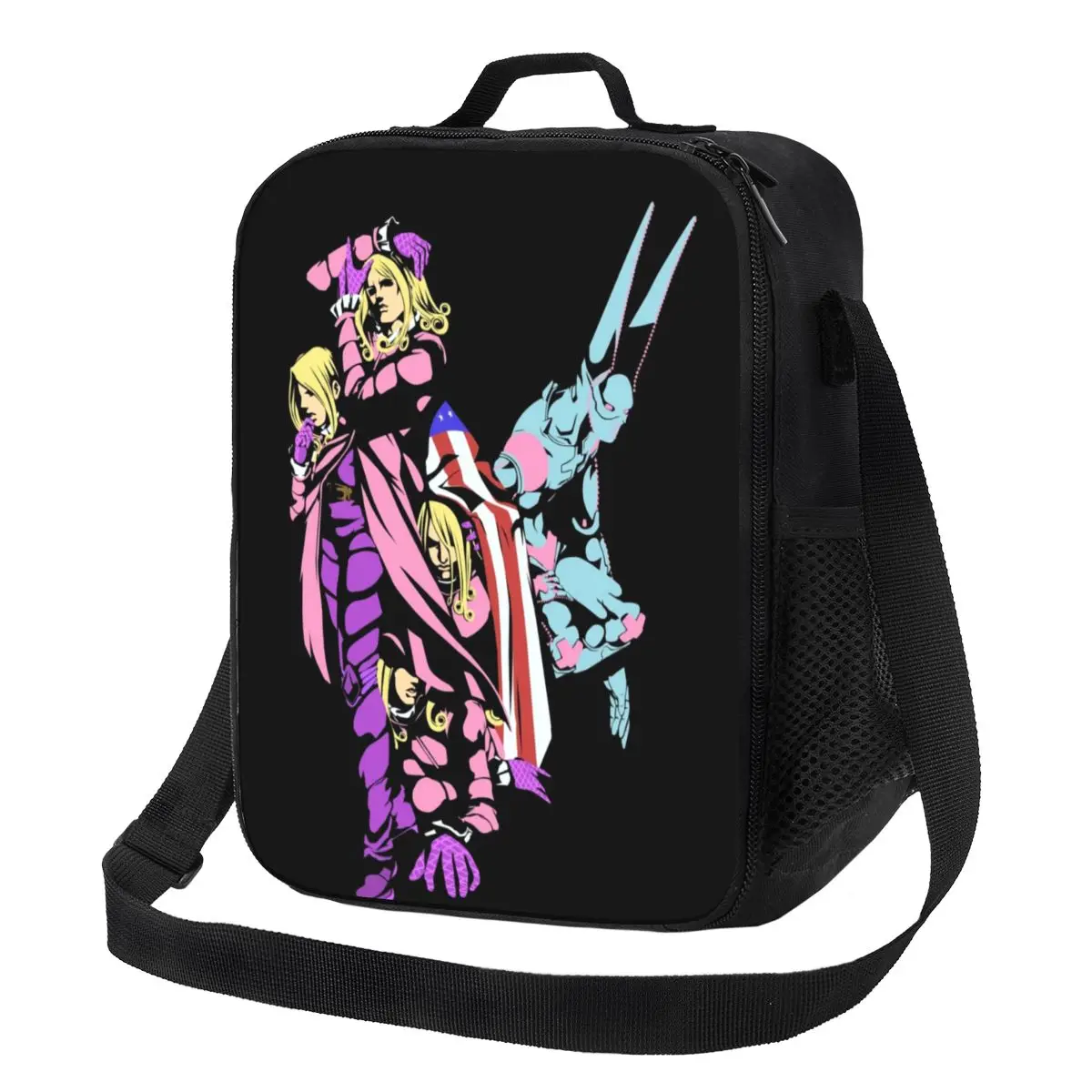 Jojo's Bizarre Adventure Lunch Bag with Handle Funny Valentine Portable Cooler Bag Zipper Refrigerator Meal Thermal Bag
Jojo's Bizarre Adventure Lunch Bag with Handle Funny Valentine Portable Cooler Bag Zipper Refrigerator Meal Thermal Bag