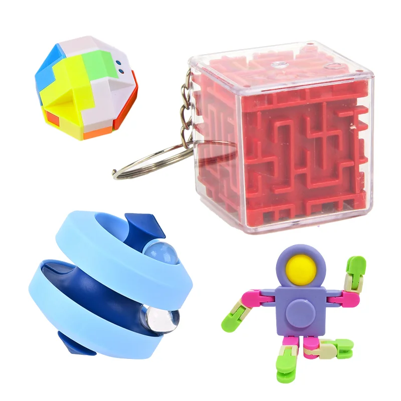4PC Hot Selling Assembly Kongming Lock Rotating 3D Maze Versatile Gyro Decompression Ball Track Majic Cube Children Puzzle Toys
4PC Hot Selling Assembly Kongming Lock Rotating 3D Maze Versatile Gyro Decompression Ball Track Majic Cube Children Puzzle Toys