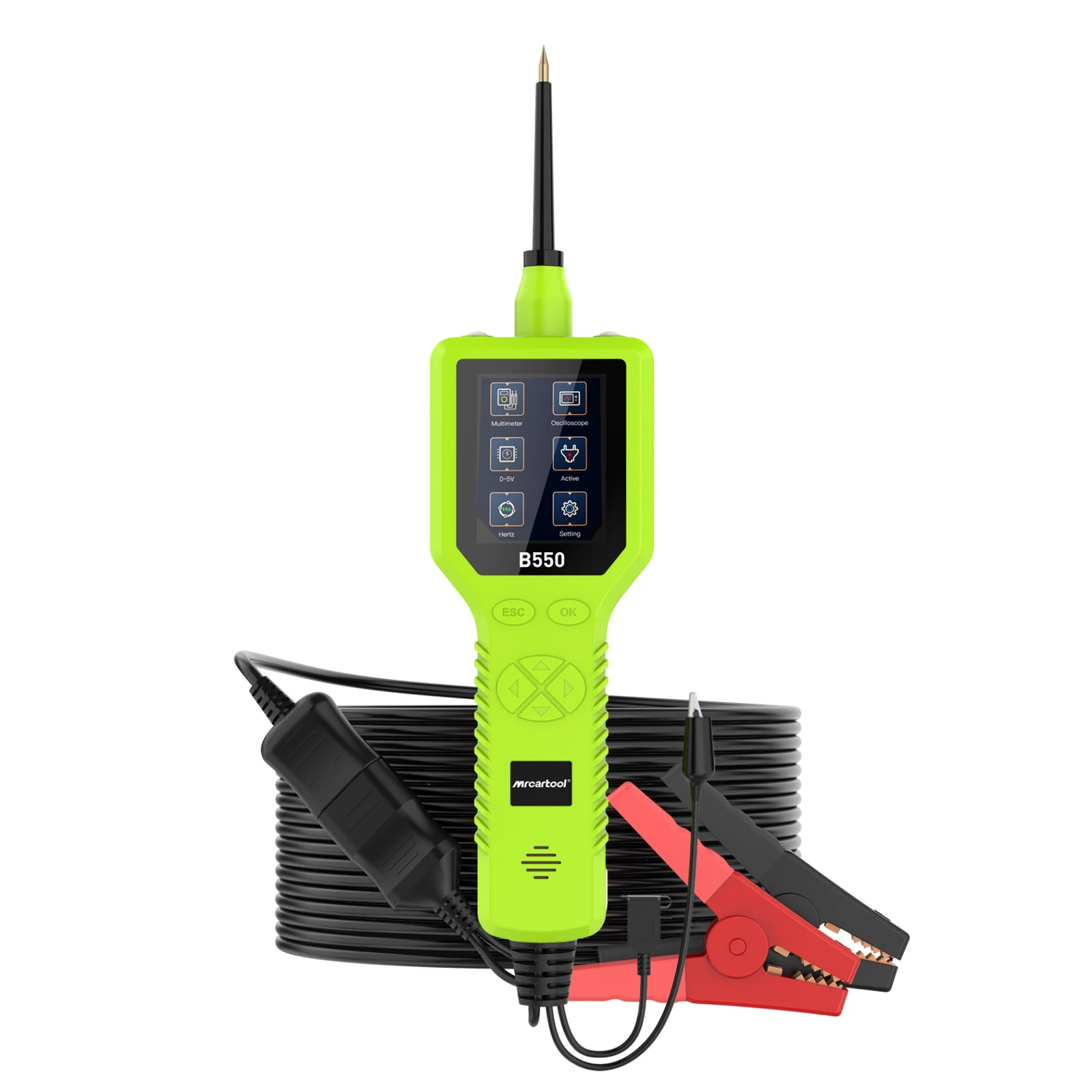 MRCARTOOL B550 Car Circuit Analyzer Current Tester Electrical Tester Durable Automotive Electrical System Diagnostic Scanner
MRCARTOOL B550 Car Circuit Analyzer Current Tester Electrical Tester Durable Automotive Electrical System Diagnostic Scanner