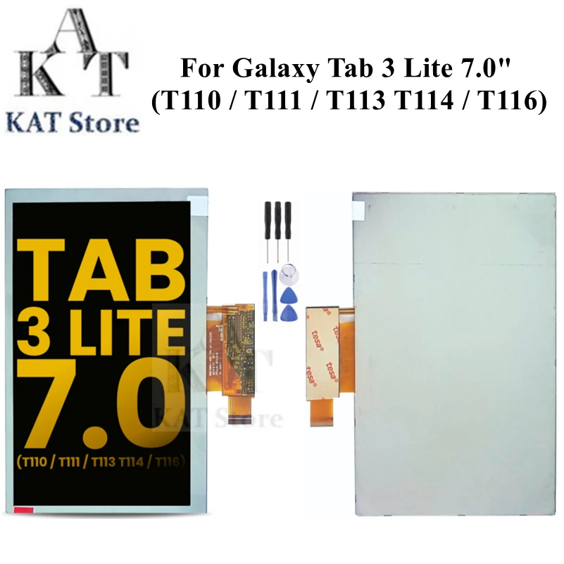 

For Samsung Galaxy Tab 3 Lite 7.0 SM-T110 T111 T113 T114 T113nu T116 LCD Display Screen Digitizer Panel Replacement With Tools