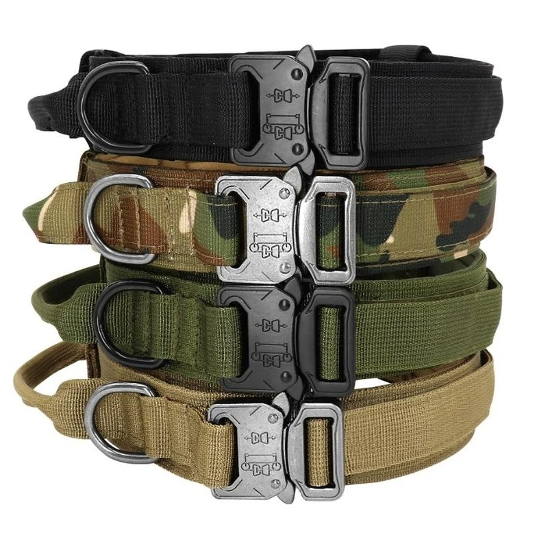Hot Selling Double Layers Thicker Nylon Military Tactical Dog Training Collar With Zinc Alloy Buckle
Hot Selling Double Layers Thicker Nylon Military Tactical Dog Training Collar With Zinc Alloy Buckle