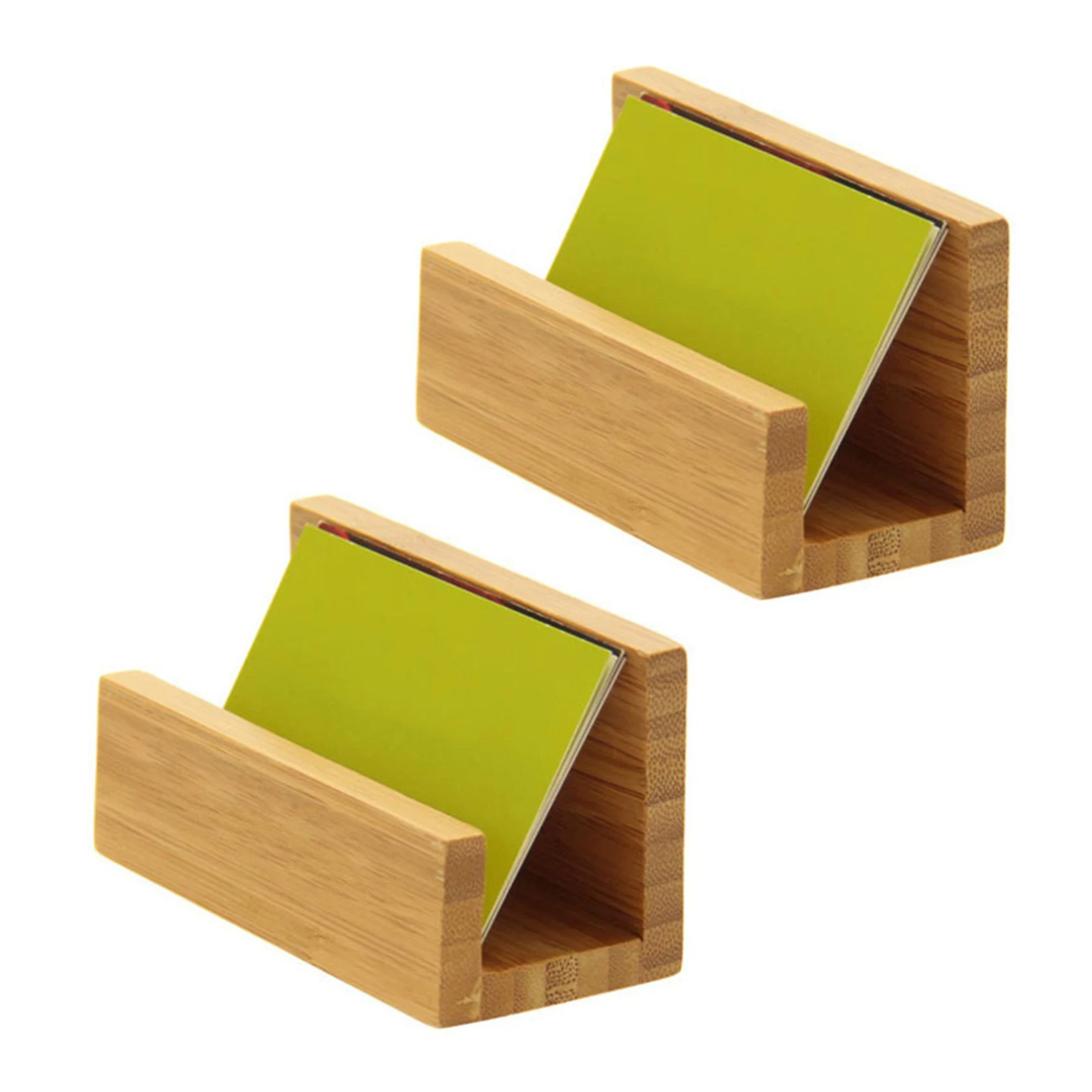 2X Bamboo Wood Desktop Business Card Holder for Desk Sturdy Business Card Display Stand for Office Men Women
2X Bamboo Wood Desktop Business Card Holder for Desk Sturdy Business Card Display Stand for Office Men Women