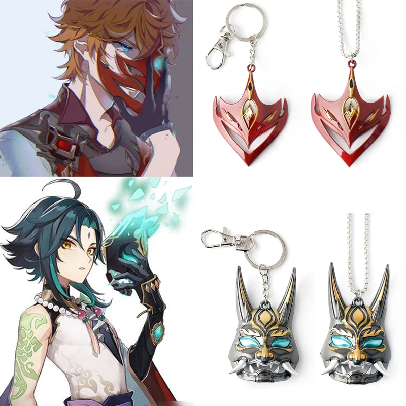 Game Genshin Impact Cosplay Tartaglia Xiao Mask Keychain genshin impact account Pendant Key Chains Jewelry Valentines Day Gift
Game Genshin Impact Cosplay Tartaglia Xiao Mask Keychain genshin impact account Pendant Key Chains Jewelry Valentines Day Gift