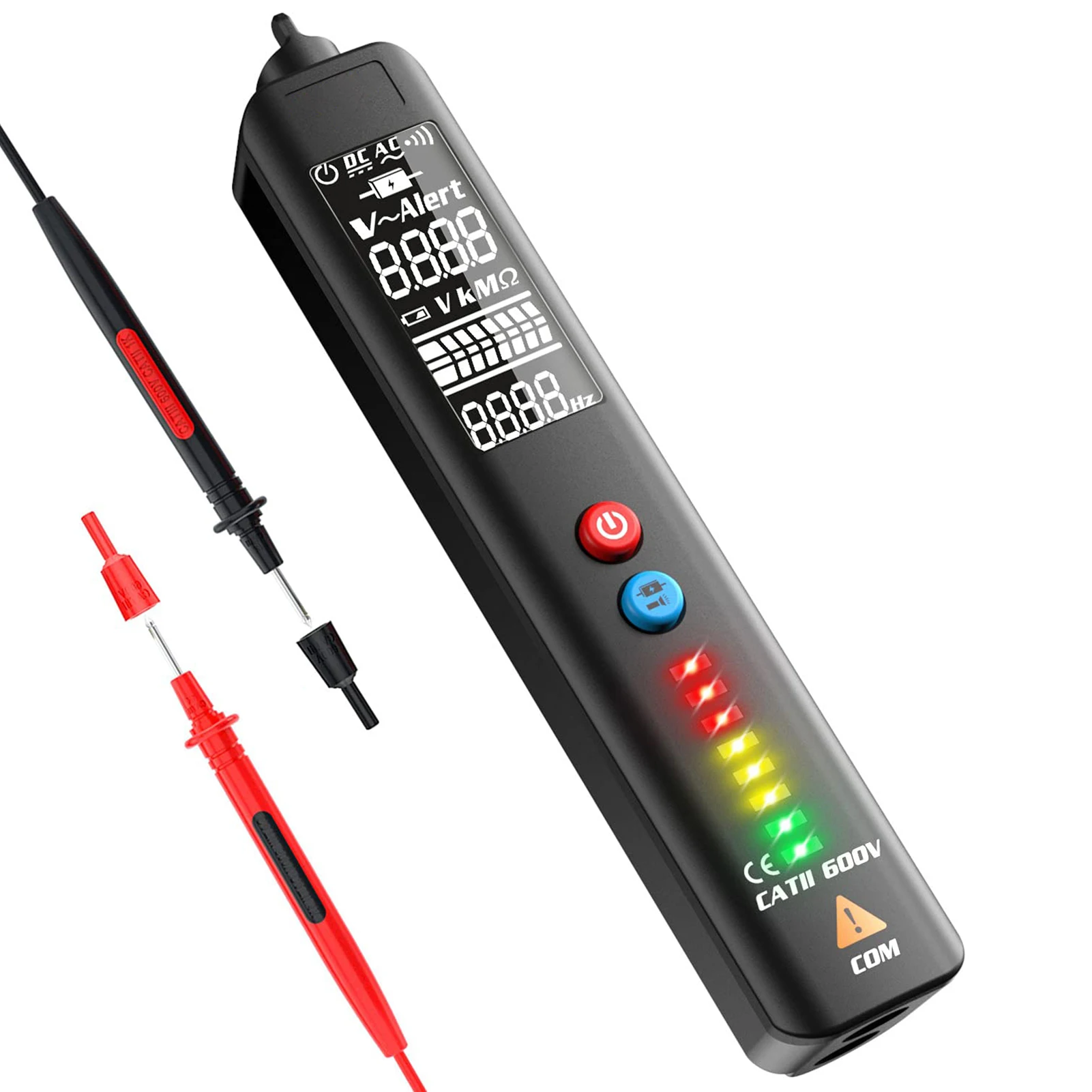 Voltage Tester Digital Voltmeter Test Tool Live/Neutral Wire Tester Multifunctional Voltage Detection With LCD Screen Buzzer
Voltage Tester Digital Voltmeter Test Tool Live/Neutral Wire Tester Multifunctional Voltage Detection With LCD Screen Buzzer