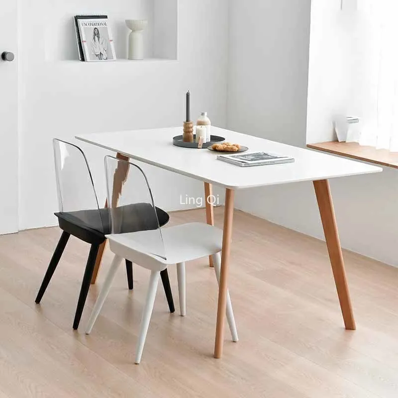 Modern Nordic Wood Dining Table Luxury Organizer White Apartment Hallway Coffee Tables Office Balcony Mesa Comedor Furniture 
Modern Nordic Wood Dining Table Luxury Organizer White Apartment Hallway Coffee Tables Office Balcony Mesa Comedor Furniture
