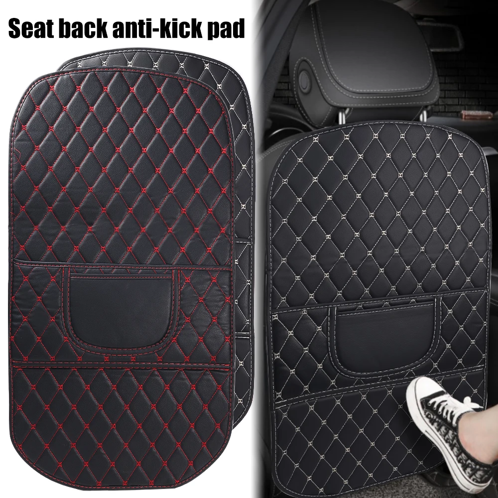 PU Leather Car Anti-Kick Mats Auto Seat Back Protector Cover Car Back Seat Organizer with Storage Pockets Interior Accessories
PU Leather Car Anti-Kick Mats Auto Seat Back Protector Cover Car Back Seat Organizer with Storage Pockets Interior Accessories