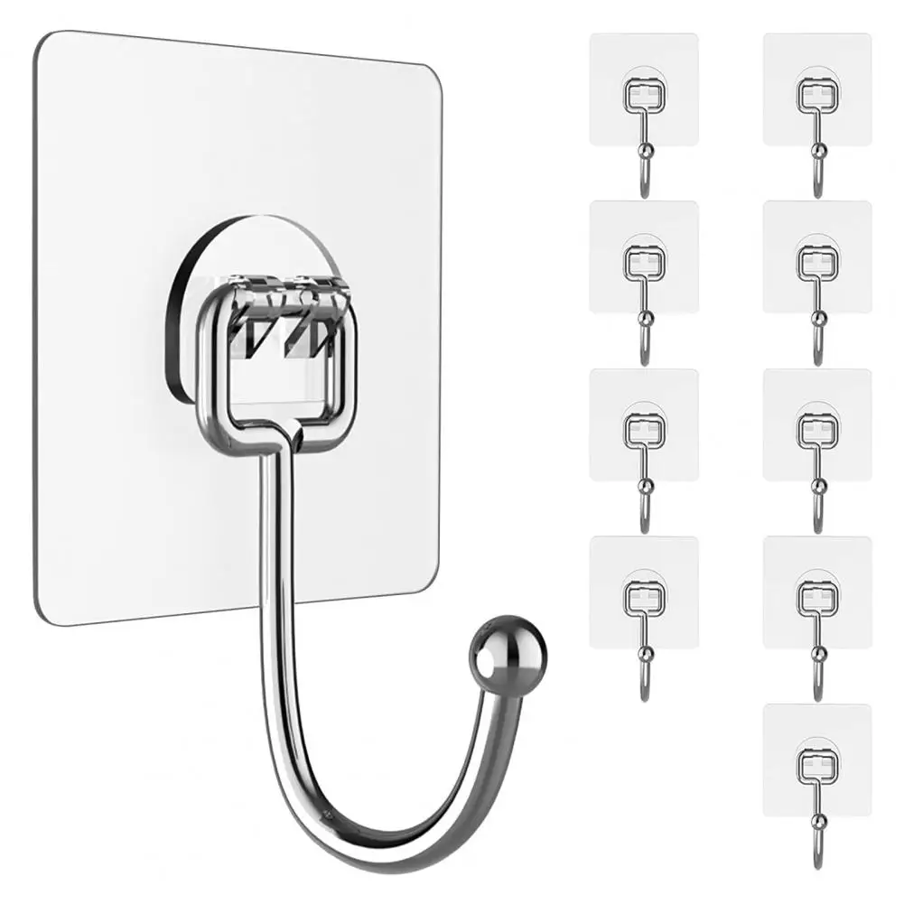 10 Pcs Excellent Moisture-proof Self-Adhesive Great Load Bearing Towel Hooks Household Products Storage Hooks Towel Hooks
10 Pcs Excellent Moisture-proof Self-Adhesive Great Load Bearing Towel Hooks Household Products Storage Hooks Towel Hooks
