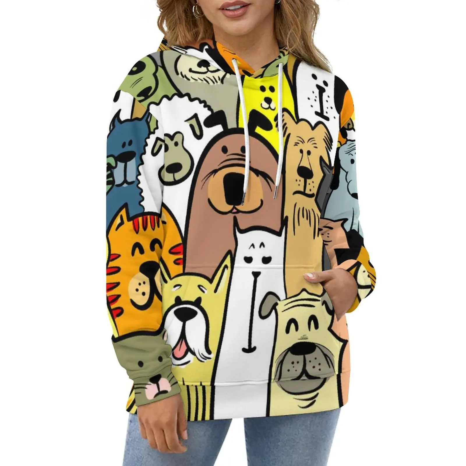 Cartoon Dog Casual Hoodies Funny Animal Print Kawaii Hoodie Female Long Sleeve Oversized Hip Hop Graphic Loose Tops
Cartoon Dog Casual Hoodies Funny Animal Print Kawaii Hoodie Female Long Sleeve Oversized Hip Hop Graphic Loose Tops