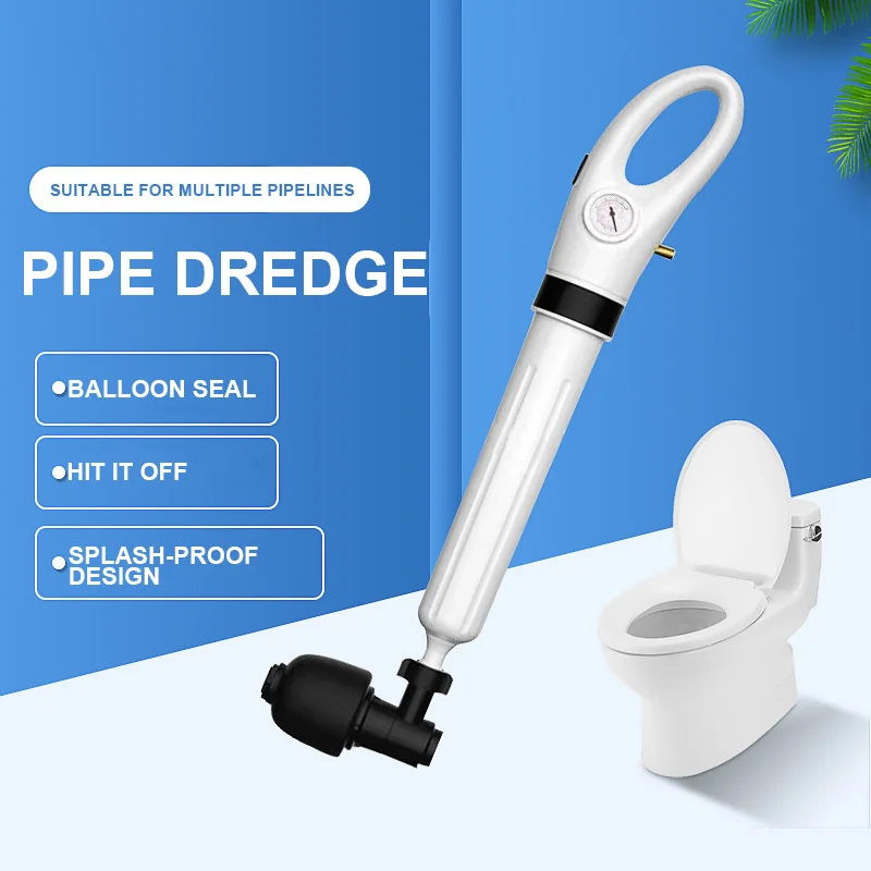 

Manual Pneumatic Dredge Tools Sewer Dredge Clogged Toilet Plungers Drain Blaster High Pressure Cleaner Air Drain Cleaner