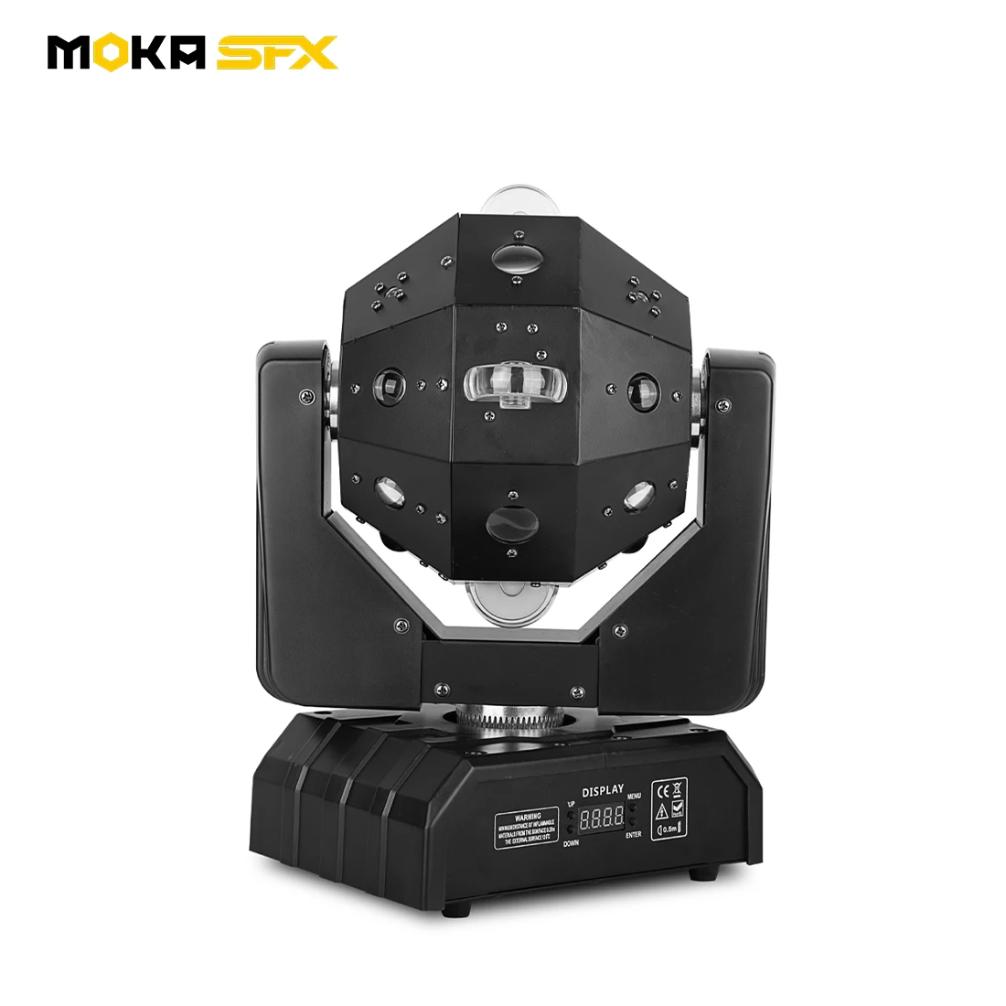 

MOKA SFX Mini LED Spot RGBW 24*3W Laser Football Moving Head 4 In 1 Rotation Football Laser Party Disco Ball Light