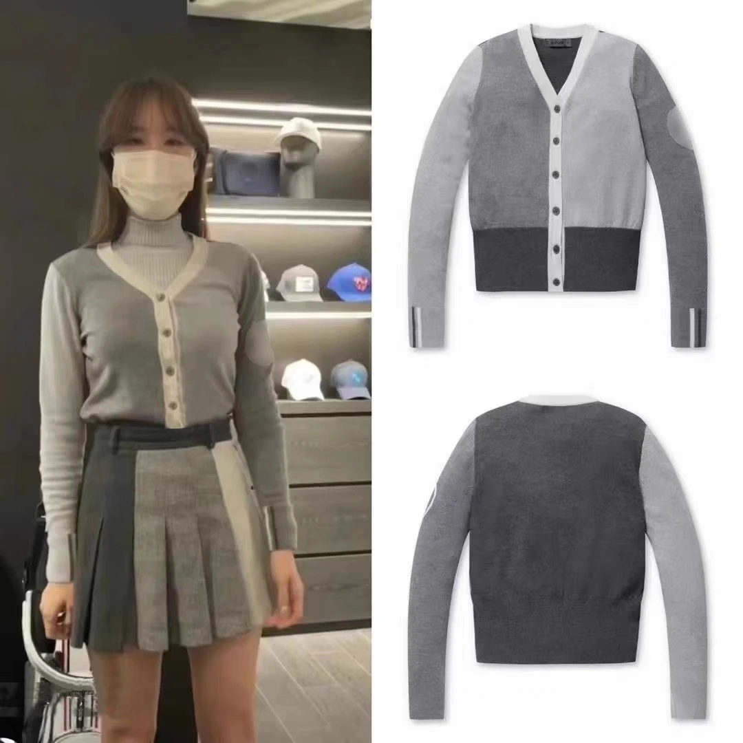 Korean Original Single Golf Clothing Women's Casual Sports Cardigan Elastic Temperament Reducing Age Sweater Knitted Top
Korean Original Single Golf Clothing Women's Casual Sports Cardigan Elastic Temperament Reducing Age Sweater Knitted Top