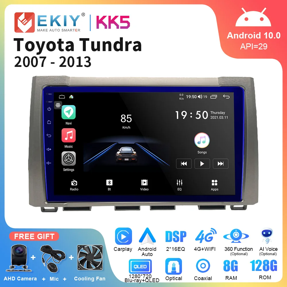 EKIY KK5 QLED Android Car Radio For Toyota Tundra 2007-2013 AI Voice Multimedia Video Player Auto Carplay GPS Navigation Stereo
EKIY KK5 QLED Android Car Radio For Toyota Tundra 2007-2013 AI Voice Multimedia Video Player Auto Carplay GPS Navigation Stereo