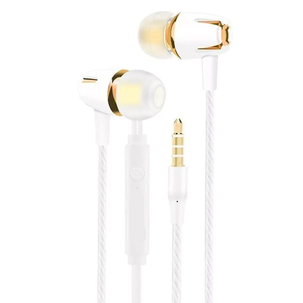 Headphones Metal Bass Sound Running Sports Headphone Wiredn Ear Earplug Headset with Microphone For Android For IOS
Headphones Metal Bass Sound Running Sports Headphone Wiredn Ear Earplug Headset with Microphone For Android For IOS