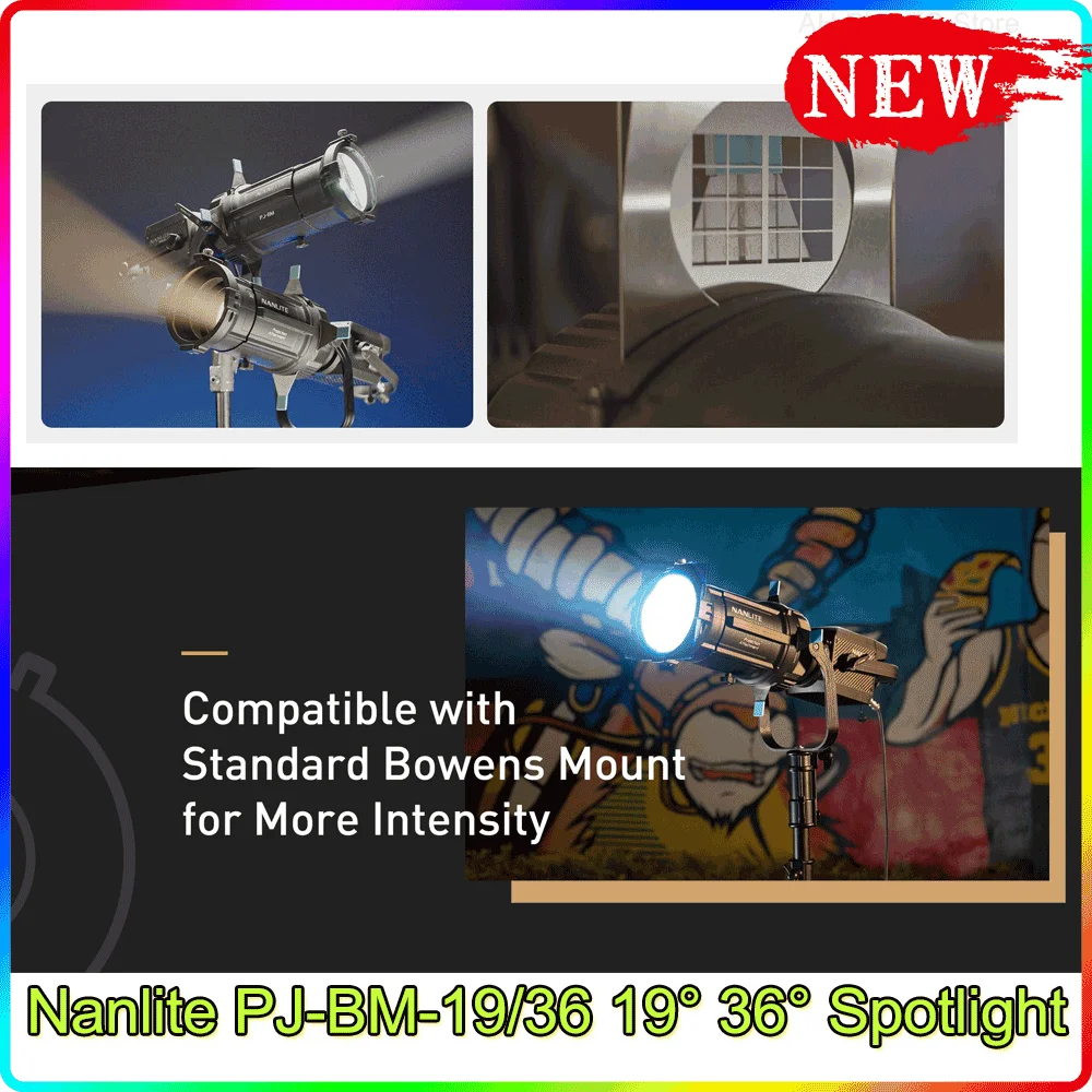 Nanlite PJ-BM-19/36 19° 36° Spotlight Mount Set Lighting Modifiers Bowens Mount Lights Accessories forza 150w 200w 300w 500w 
Nanlite PJ-BM-19/36 19° 36° Spotlight Mount Set Lighting Modifiers Bowens Mount Lights Accessories forza 150w 200w 300w 500w