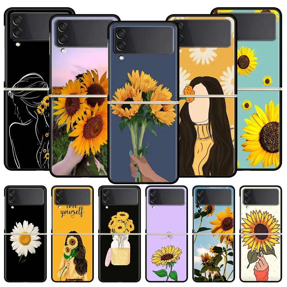 Sunflower Flower Z Flip 4 Phone Case For Samsung Z Flip 3 5G Black Hard Shell Galaxy ZFlip3 ZFlip4 Cover Folding Luxury Coque
Sunflower Flower Z Flip 4 Phone Case For Samsung Z Flip 3 5G Black Hard Shell Galaxy ZFlip3 ZFlip4 Cover Folding Luxury Coque