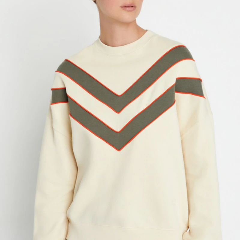 Ladies Color Contrast Printing O-neck Long Sleeve Sweatshirt 2022 Winter New Women's Casual Loose Thickened Sports Pullover
Ladies Color Contrast Printing O-neck Long Sleeve Sweatshirt 2022 Winter New Women's Casual Loose Thickened Sports Pullover