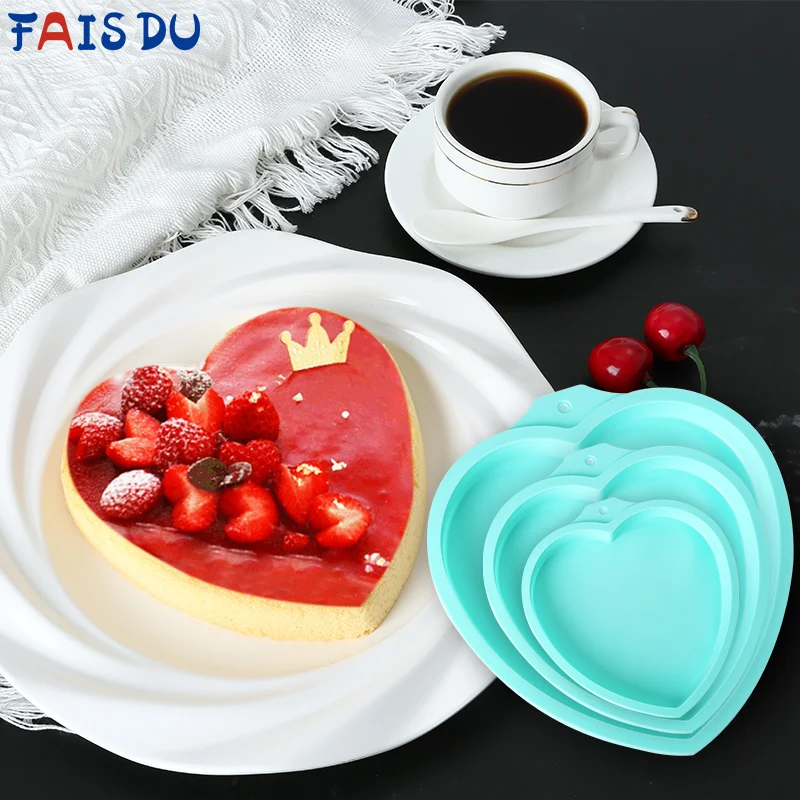 FAIS DU Heart Silicone Cake Mold Baking Pan Soft Wedding Pastry Supplies DIY Decorating Tools Baking Moulds Kitchen Tools
FAIS DU Heart Silicone Cake Mold Baking Pan Soft Wedding Pastry Supplies DIY Decorating Tools Baking Moulds Kitchen Tools