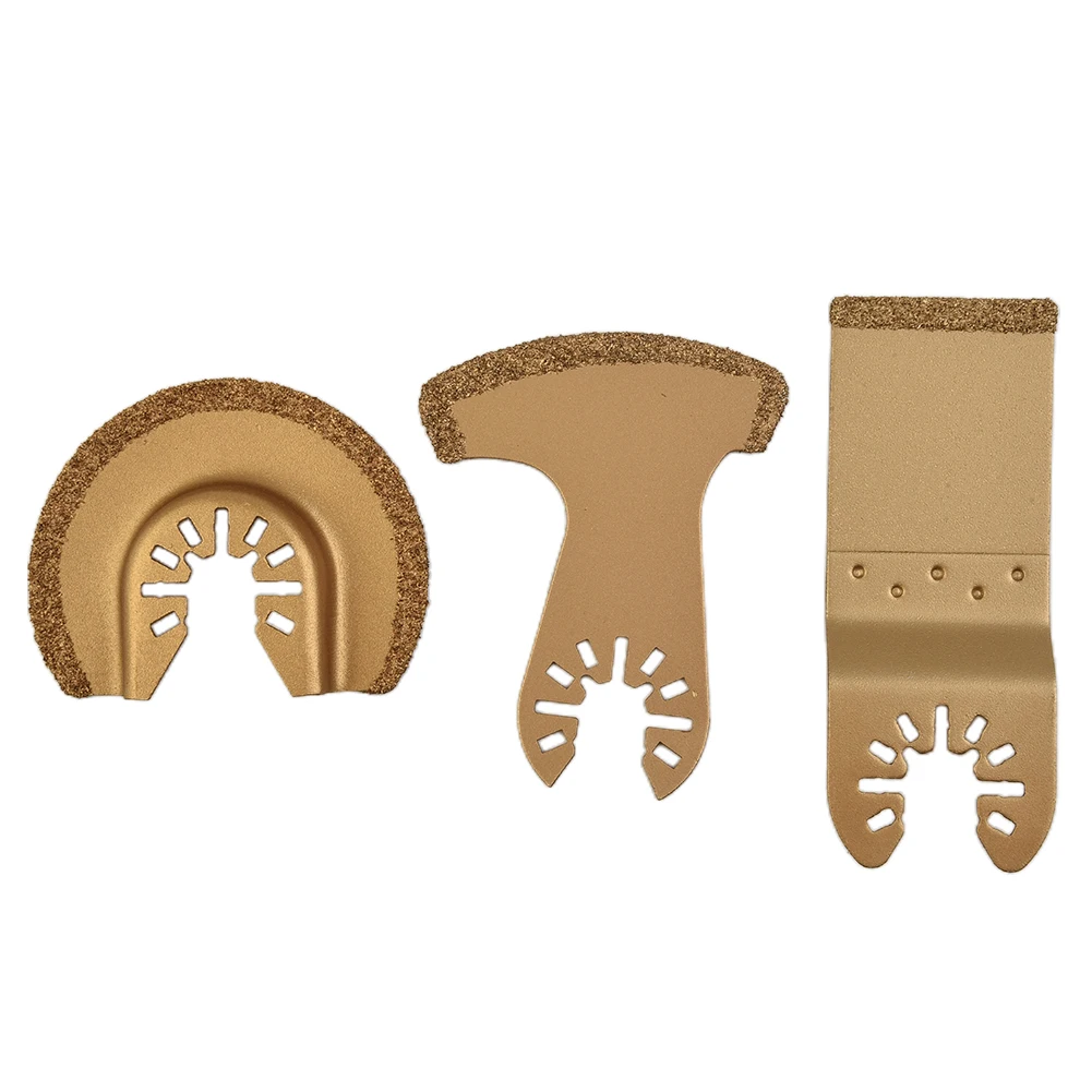 3pcs Oscillating Saw Blades Multi Tool Segment Saw Blades Semicircle/E-shaped/Curved Saw Blade For Cement Tile Grout Cutting
3pcs Oscillating Saw Blades Multi Tool Segment Saw Blades Semicircle/E-shaped/Curved Saw Blade For Cement Tile Grout Cutting