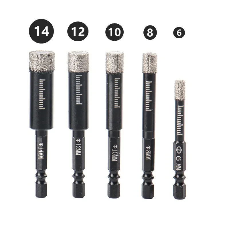 6/8/10/12/14mm Diamond Dry Drill Bits Hole Saw Cutter Marble Ceramic Tile Brazed Dry Tile Bit For Electric Drill Parts
6/8/10/12/14mm Diamond Dry Drill Bits Hole Saw Cutter Marble Ceramic Tile Brazed Dry Tile Bit For Electric Drill Parts