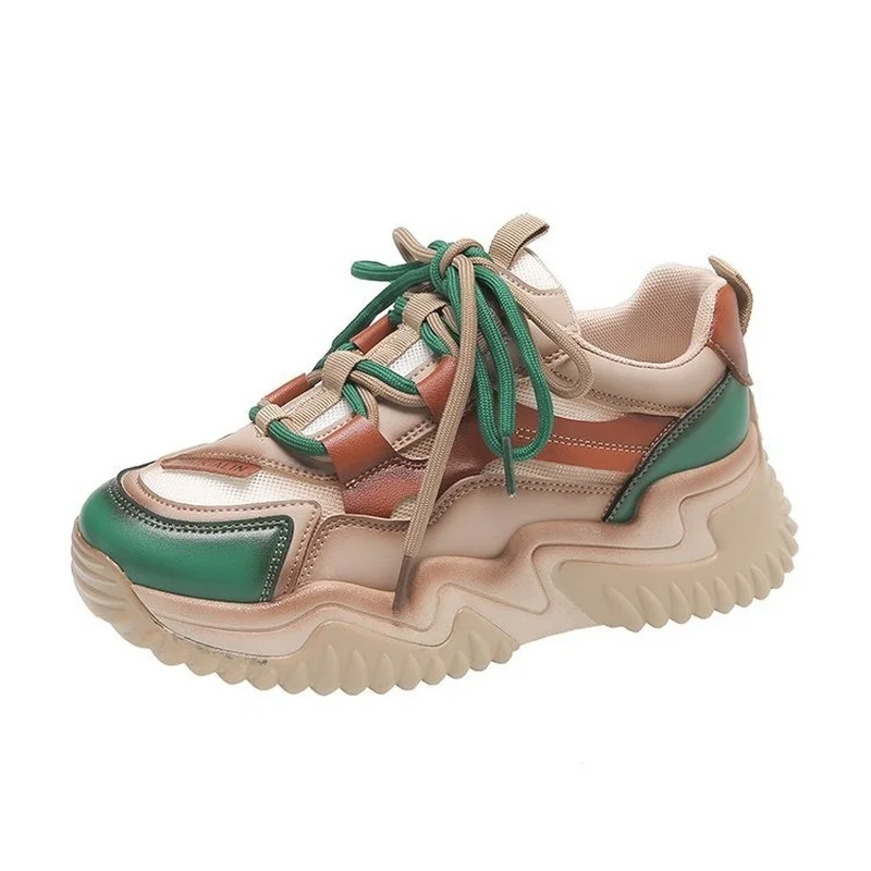 Retro Women's Sneakers 2022 Spring Summer New Thick Bottom Mesh Breathable Old Sassafras Color Shoes for Women
Retro Women's Sneakers 2022 Spring Summer New Thick Bottom Mesh Breathable Old Sassafras Color Shoes for Women