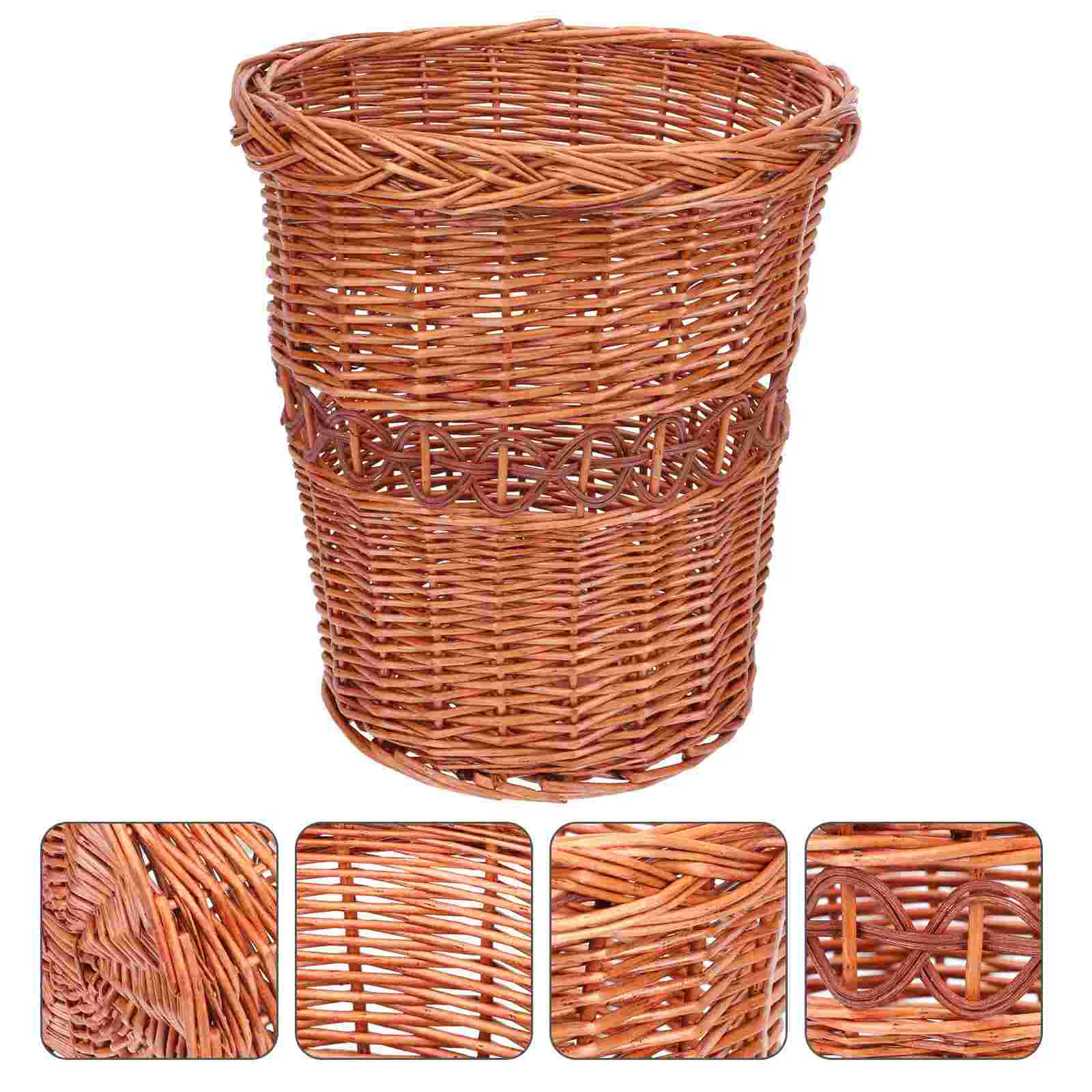 Basket Waste Wicker Bin Trash Can Garbage Storagerattan Woven Clothes Dirty Round Paper Laundry Container Kitchen Prop Photo
Basket Waste Wicker Bin Trash Can Garbage Storagerattan Woven Clothes Dirty Round Paper Laundry Container Kitchen Prop Photo