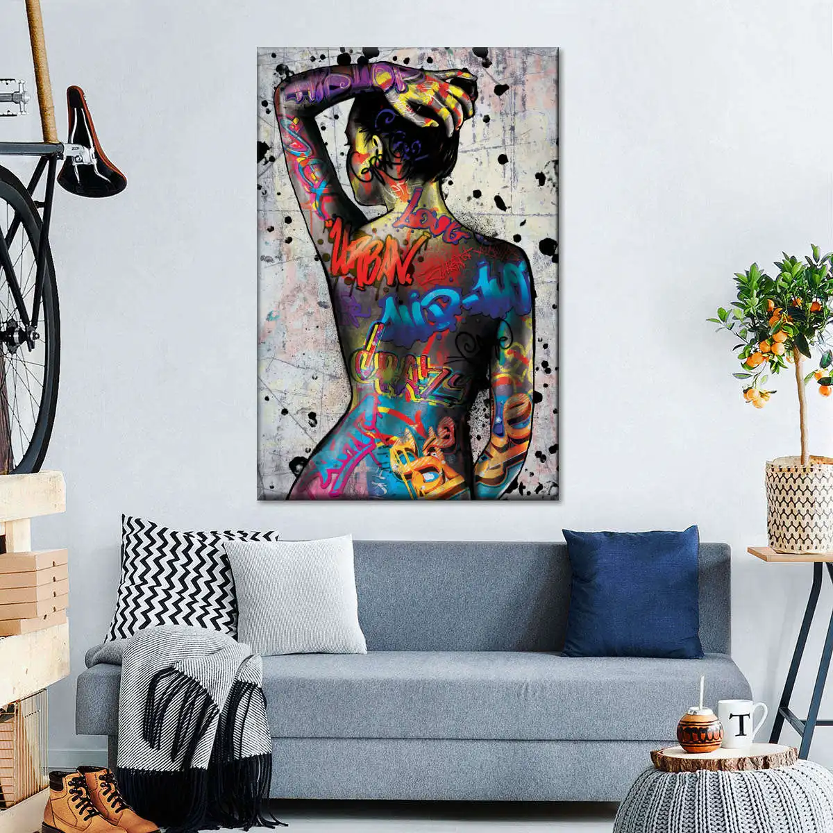 Graffiti Nude Urban Babe Body Art Canvas Painting Poster Print Home Deco Wall Art Decoration For Living Room Frameless
Graffiti Nude Urban Babe Body Art Canvas Painting Poster Print Home Deco Wall Art Decoration For Living Room Frameless