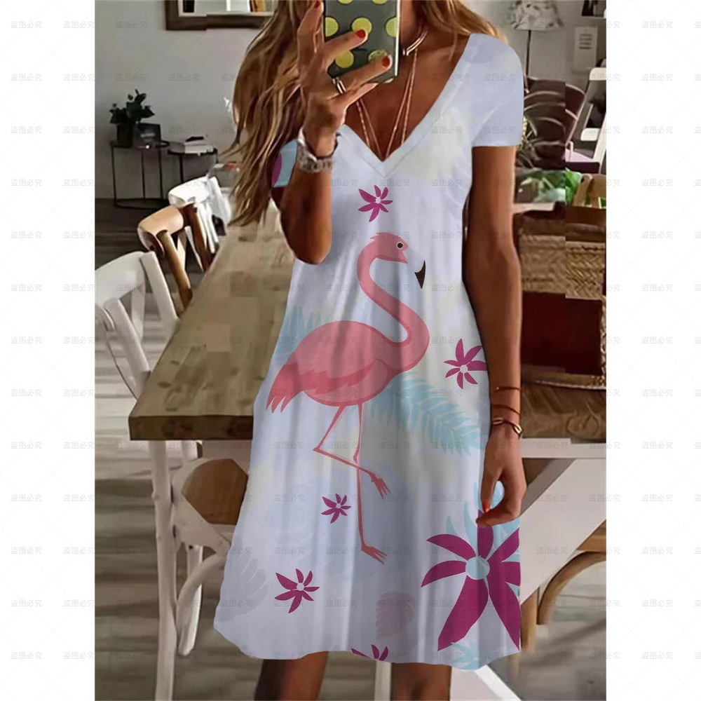 Fancy Pink Flamingo Dress Summer Tropical Bird Aesthetic Bohemia Long Dresses Women Graphic Night Club Maxi Dress 3XL 4XL 5XL
Fancy Pink Flamingo Dress Summer Tropical Bird Aesthetic Bohemia Long Dresses Women Graphic Night Club Maxi Dress 3XL 4XL 5XL