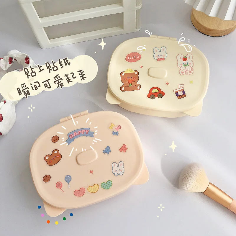 Girls Ins Desktop Folding Makeup Mirror with Storage Box Organizer Multifunctional Cat Ear Storage Vanity Mirror DIY stickers
Girls Ins Desktop Folding Makeup Mirror with Storage Box Organizer Multifunctional Cat Ear Storage Vanity Mirror DIY stickers