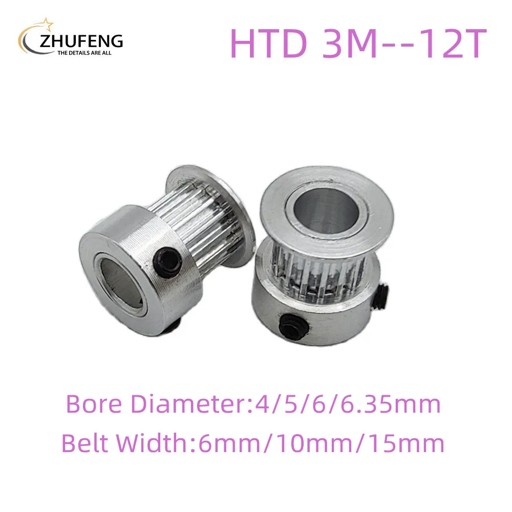 3D Printer Parts HTD 3M Timing Pulley 12 Tooth Teeth Bore 4/5/6/6.35mm Synchronous Wheels Width 6/10/15mm
3D Printer Parts HTD 3M Timing Pulley 12 Tooth Teeth Bore 4/5/6/6.35mm Synchronous Wheels Width 6/10/15mm
