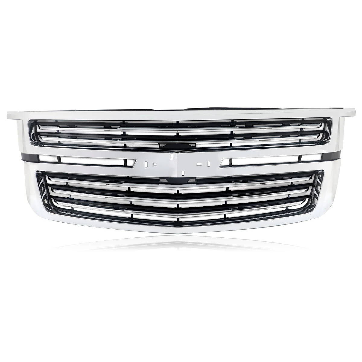 Передняя решетка в сборе, совместимая с Chevrolet Tahoe Suburban LTZ Style 2015-2020, хромированные решетки, решетка переднего бампера послепродажного обслуживания
Передняя решетка в сборе, совместимая с Chevrolet Tahoe Suburban LTZ Style 2015-2020, хромированные решетки, решетка переднего бампера послепродажного обслуживания