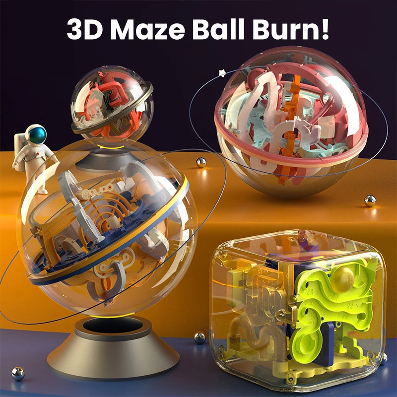 Детский 3D трехмерный лабиринт-шарик, игрушка для мальчиков и девочек, интеллектуальное развитие, обучение мышлению, лабиринт, игрушка, пода...
Детский 3D трехмерный лабиринт-шарик, игрушка для мальчиков и девочек, интеллектуальное развитие, обучение мышлению, лабиринт, игрушка, пода...