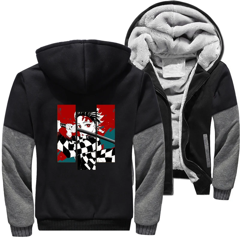 Demon Slayer Kimetsu no Yaiba Japanese Anime Harajuku Winter Thicken Jackets Zip Up Men Fleece Hoodie US Size Sweatshirts Coats
Demon Slayer Kimetsu no Yaiba Japanese Anime Harajuku Winter Thicken Jackets Zip Up Men Fleece Hoodie US Size Sweatshirts Coats