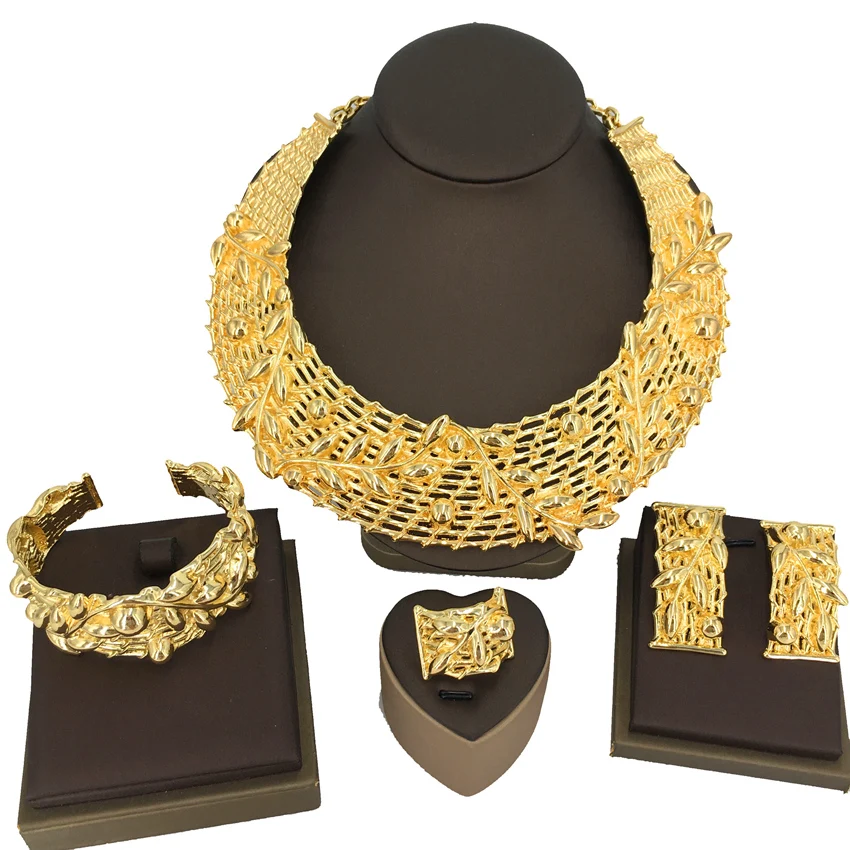 Yuminglai High Quality Dubai Jewelry Set Brazilian gold jewelry Italian 18 k Gold Jewelry Big Set FHK13629
Yuminglai High Quality Dubai Jewelry Set Brazilian gold jewelry Italian 18 k Gold Jewelry Big Set FHK13629