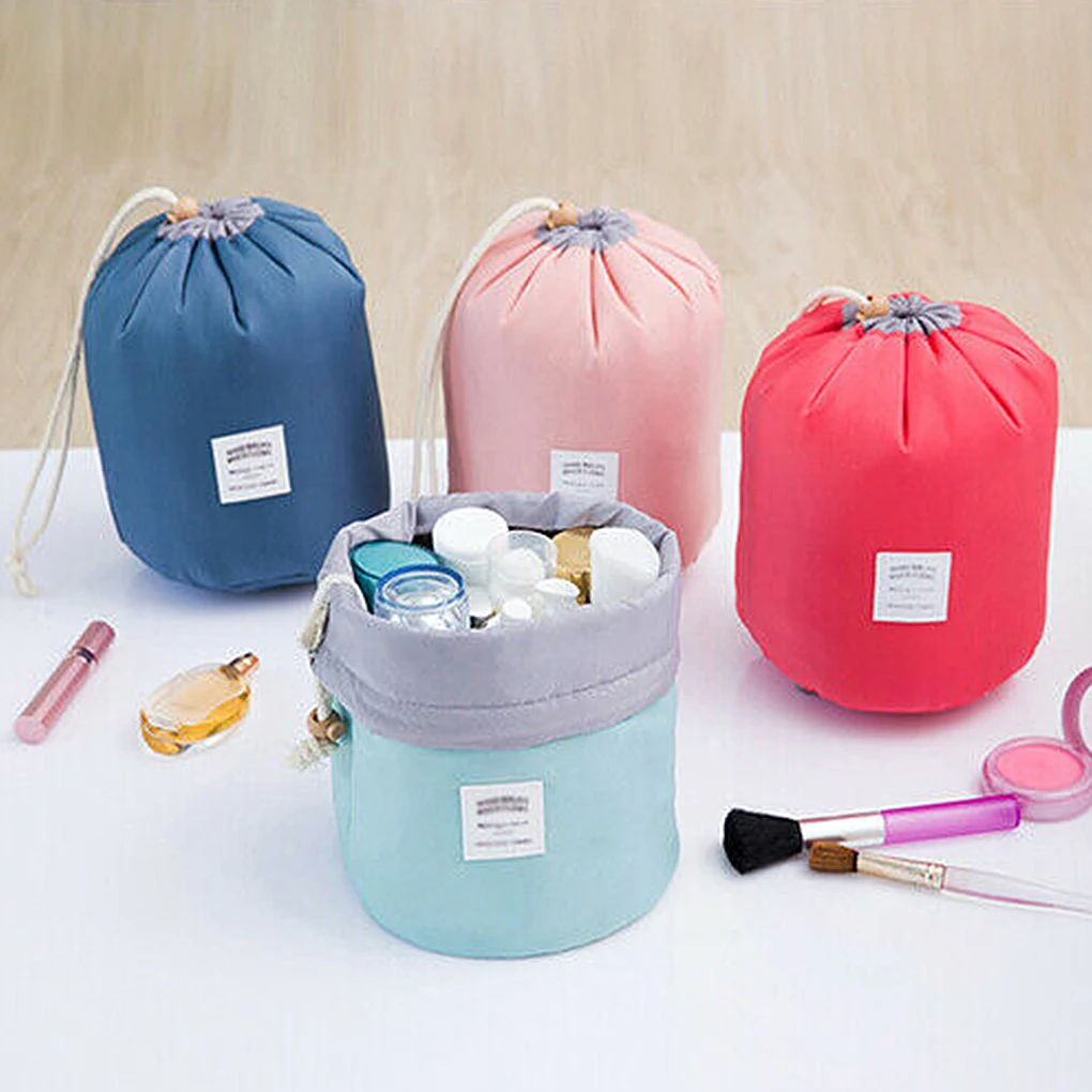 Multifunctional Drawstring Design Barrel Form Travel Bag Toothbrush Makeup Tool Storage Bag Camping Traveling Toiletry Pouch
Multifunctional Drawstring Design Barrel Form Travel Bag Toothbrush Makeup Tool Storage Bag Camping Traveling Toiletry Pouch