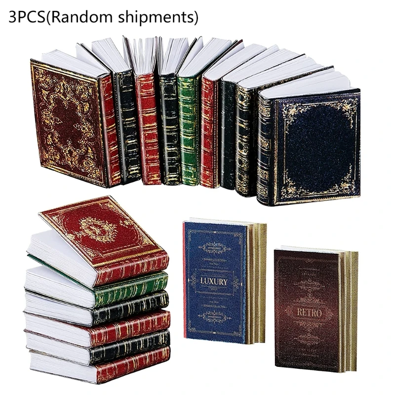 3pcs 1:12 Scale Miniatures Dollhouse European Classical Mini Flip Books Notebook Pretend for Play Decoration Accessories M6CE
3pcs 1:12 Scale Miniatures Dollhouse European Classical Mini Flip Books Notebook Pretend for Play Decoration Accessories M6CE