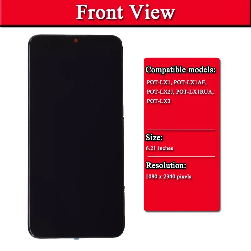 Screen for Huawei P Smart 2019 Display POT-LX1,POT-LX1AF,POT-LX2J,POT-LX3,POT-LX1A Touch Digitizer LCD Assembly Repair Part
Screen for Huawei P Smart 2019 Display POT-LX1,POT-LX1AF,POT-LX2J,POT-LX3,POT-LX1A Touch Digitizer LCD Assembly Repair Part