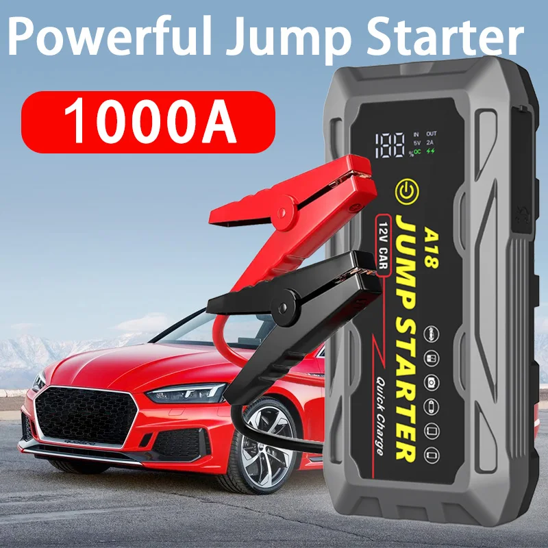 29800mAh 12V 2000A High Power Car Jump StarterPortable Starting Device Power Bank Car Battery Booster Buster for Petrol
29800mAh 12V 2000A High Power Car Jump StarterPortable Starting Device Power Bank Car Battery Booster Buster for Petrol