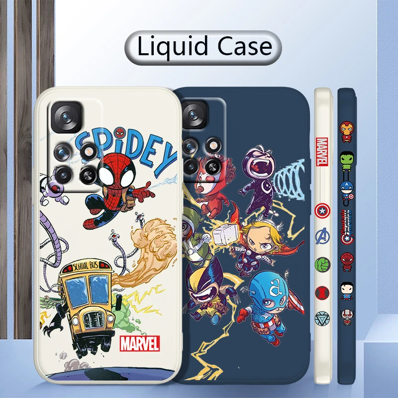 Marvel Mini Avengers For Redmi K50 K40 K30 K20 10C X 9C AT A 8A 7A Gaming Pro Plus Liquid Left Rope Silicone Phone Case
Marvel Mini Avengers For Redmi K50 K40 K30 K20 10C X 9C AT A 8A 7A Gaming Pro Plus Liquid Left Rope Silicone Phone Case