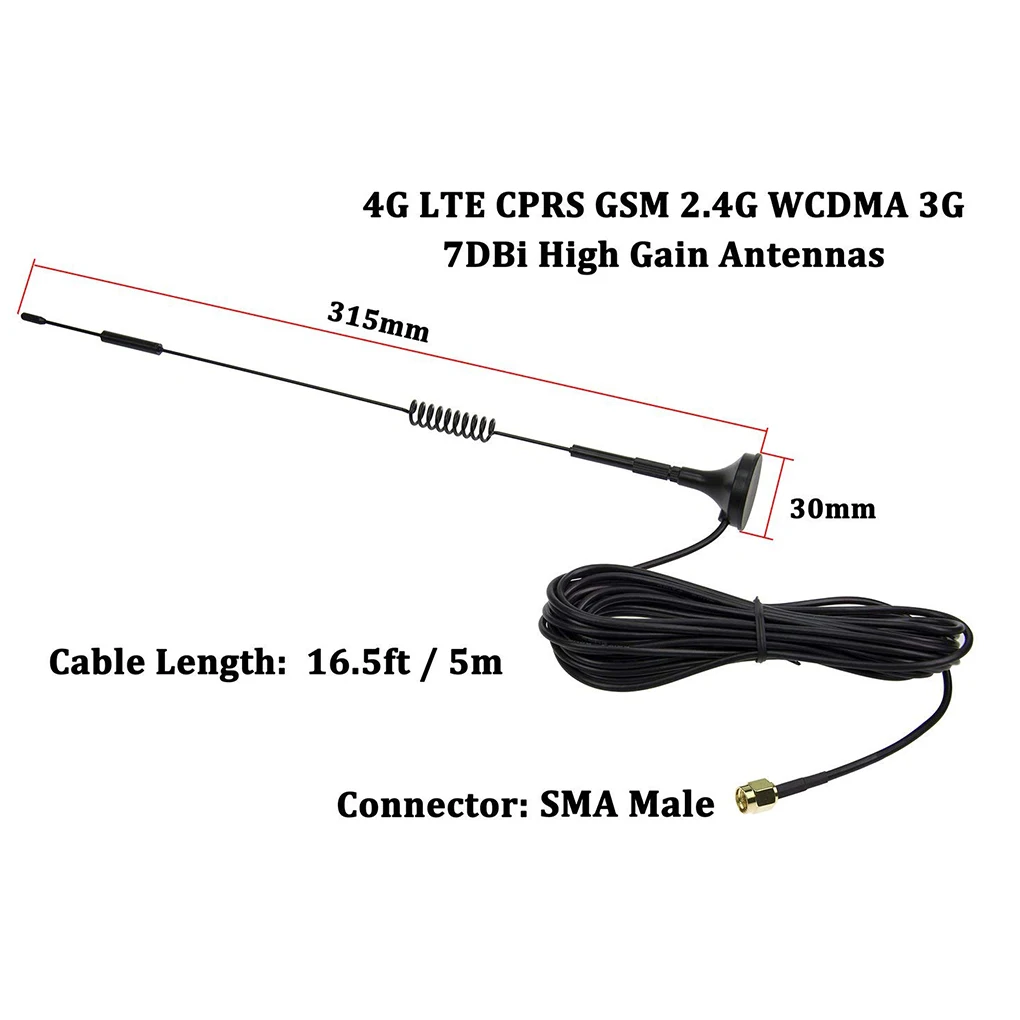 Магнитная антенна 7DBi 4G LTE CPRS GSM 2 4G усилитель сигнала Wi-Fi антенна, совместимая с фотографиями
Магнитная антенна 7DBi 4G LTE CPRS GSM 2 4G усилитель сигнала Wi-Fi антенна, совместимая с фотографиями