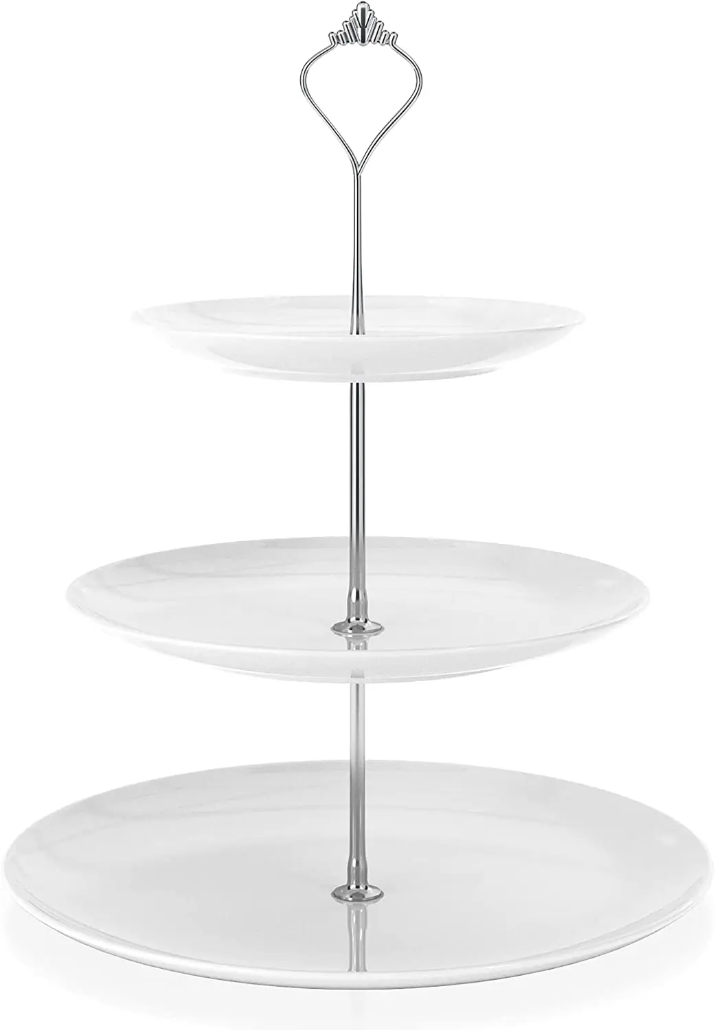 Ceramic cake rack with 3 layers - service counter for cakes muffins fruits etc
Ceramic cake rack with 3 layers - service counter for cakes muffins fruits etc