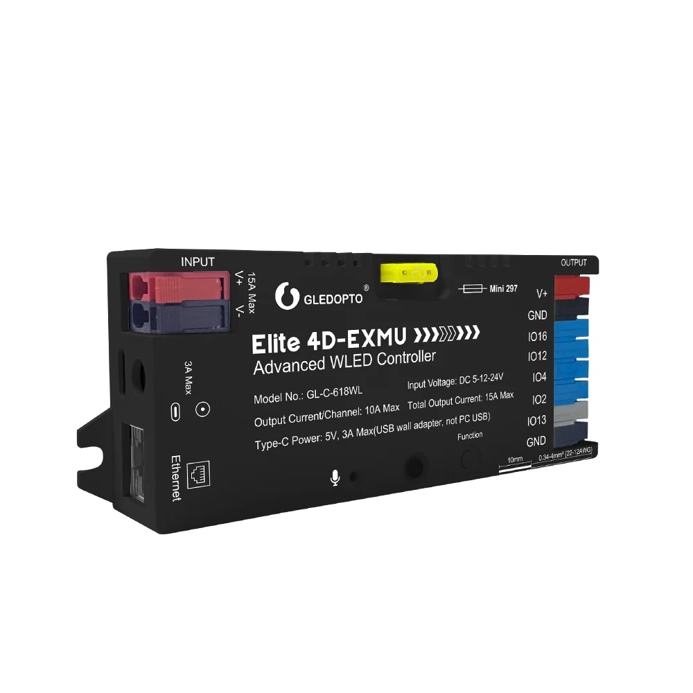 Контроллер GLEDOPTO WLED ESP32 Ethernet, 4-канальный, для светодиодных лент, синхронизация с музыкой, RGB WS2812B SK6812, 12В 24В, для умного дома, DIY
Контроллер GLEDOPTO WLED ESP32 Ethernet, 4-канальный, для светодиодных лент, синхронизация с музыкой, RGB WS2812B SK6812, 12В 24В, для умного дома, DIY