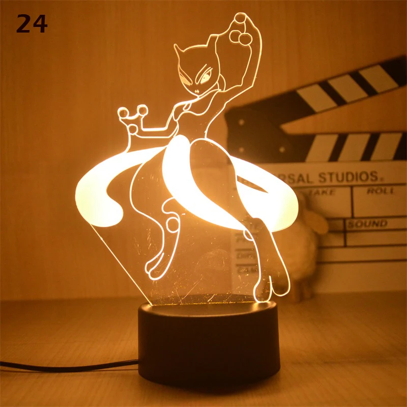 Pokemon Pikachu Mewtwo 3D LED Night Light Anime Figure Eevee LED Creative Desk Lamp Gengar Bedside Night Light Birthday Gifts
Pokemon Pikachu Mewtwo 3D LED Night Light Anime Figure Eevee LED Creative Desk Lamp Gengar Bedside Night Light Birthday Gifts